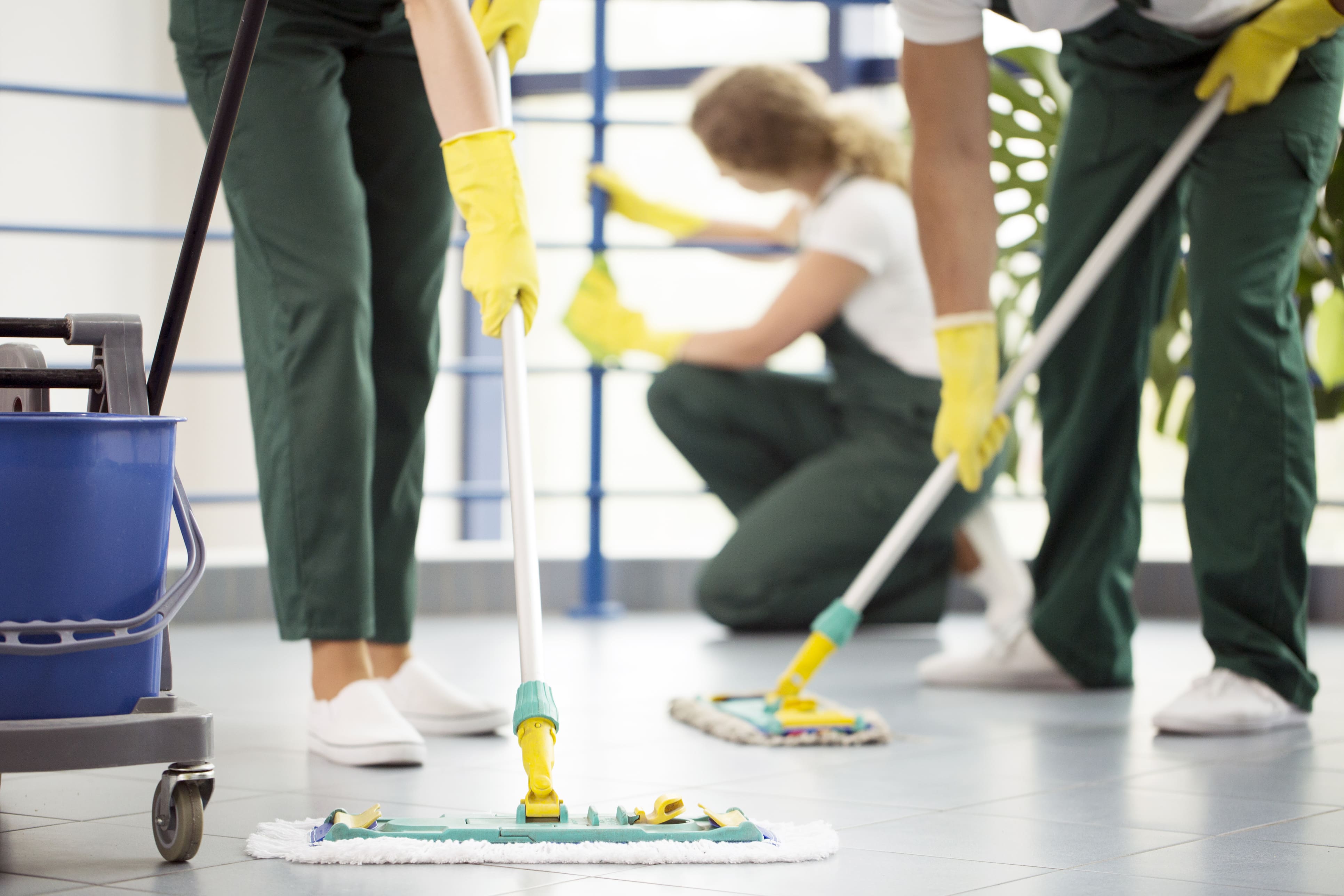 Green floor cleaning