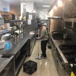 Mopping Kitchen Floor