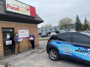 Jani-King Eastern Ontario Makes Donation to Food Bank